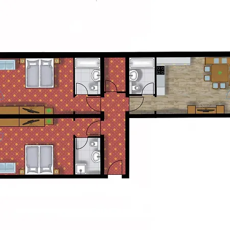 شقة فندقية Appartementhaus Zum Holzknecht Am 4*